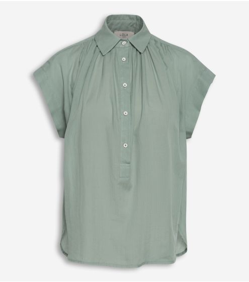 Cotton Voile Sleeveless Shirt